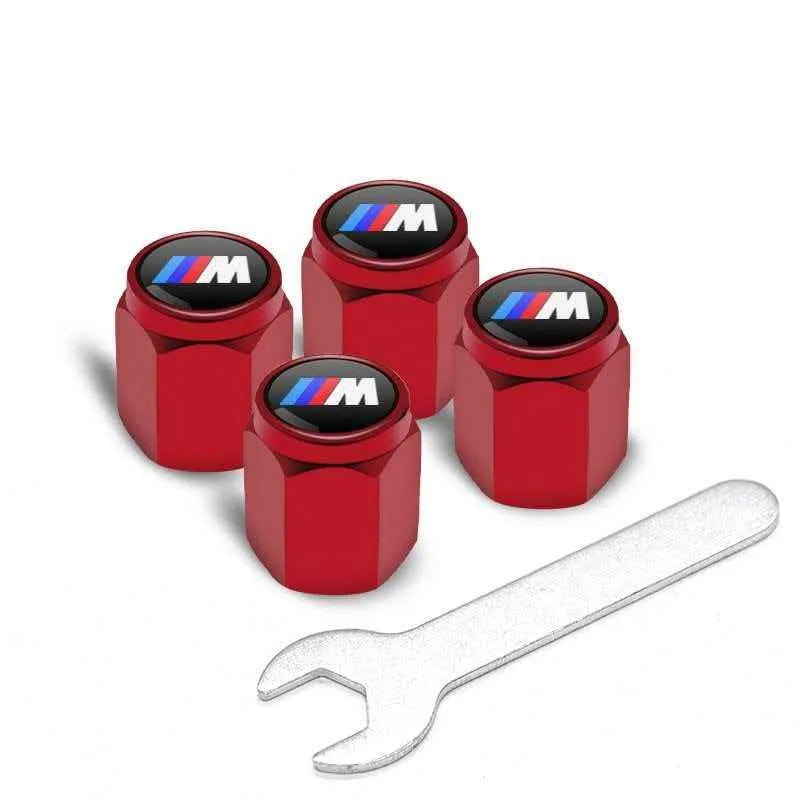 4Pcs Metal Tire Valve Stem Caps Fit BMW X Series M Series Car Accessories
