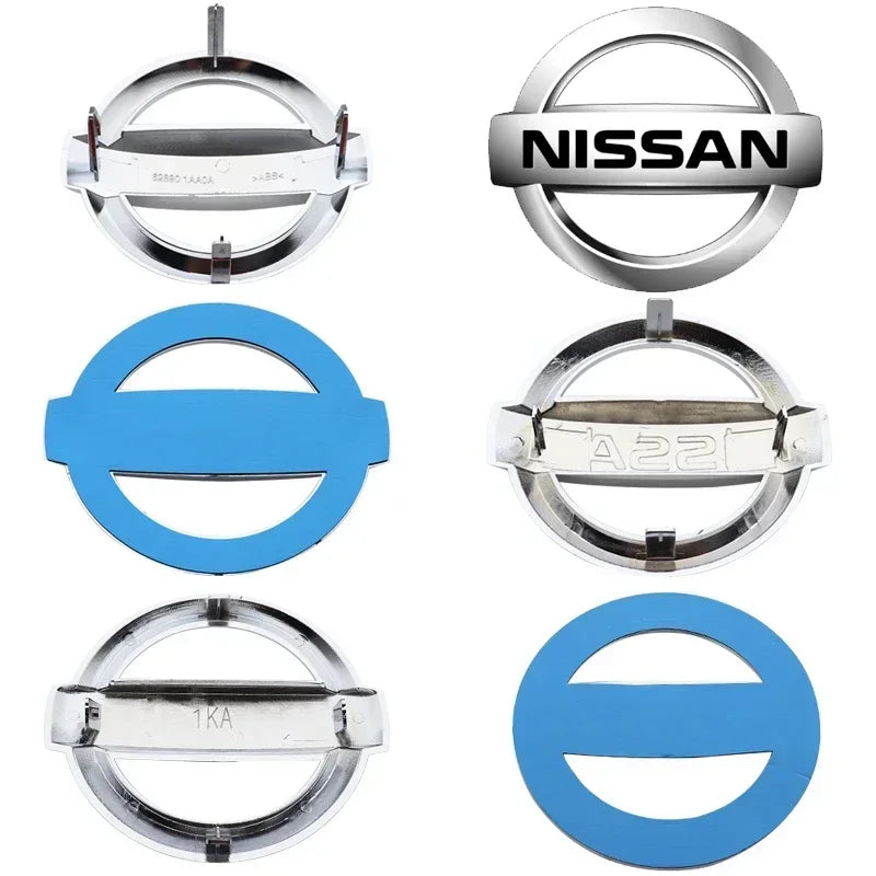 3D ABS New Emblem Car Front Rear Logo for Nissan Tiida Sentra Teana X Trail T30 T32 Almera Kicks Micra Qashqai J10 J11 Leaf Juke