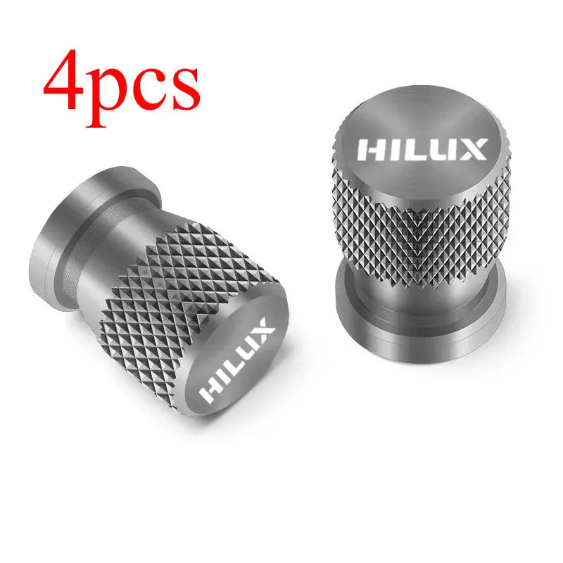 4pcs For TOYOTA HILUX Car Wheel Tire Valve Caps Tyre Stem Covers Airdust Waterproof Accessories