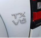 For Toyota Land Cruiser 200 Prado 120 150 Car Logo Displacement V8/TX/TXL/5.7/V6/Black Letter Sticker Car Decoration Accessories