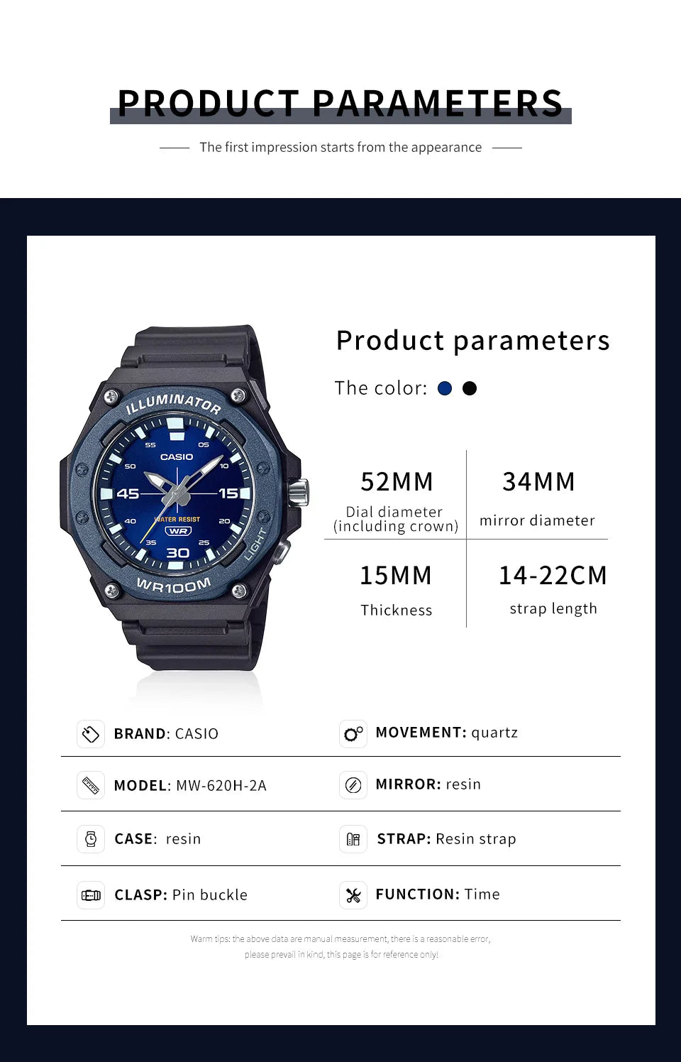 Casio watch for men 2025 New Model top set Waterproof quartz casual watch relogio masculino часы мужские наручные MW-620H series