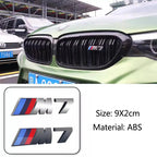 For BMW Performance E60 E36 E90 X2 X1 X3 X5 E46 M3 1Pcs 7.3cm 9cm M Logo 3D ABS Car Styling Front Grille Badge Emblem Accessory