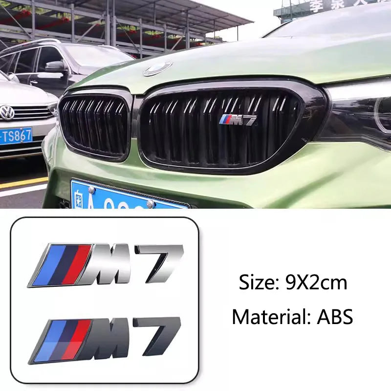 For BMW Performance E60 E36 E90 X2 X1 X3 X5 E46 M3 1Pcs 7.3cm 9cm M Logo 3D ABS Car Styling Front Grille Badge Emblem Accessory