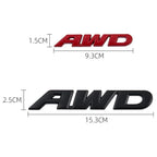 3D Metal AWD Letters Rear Trunk Fender Emblem Badge Sticker Decals For Honda CRV HRV Highlander Car Styling Accessories