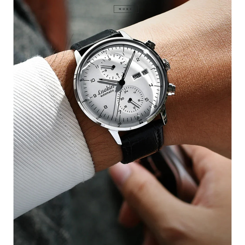 Mens Fashion Mechanical Watches Business Automatic Wristwatch Stainless Steel Luminous Designer Clock Reojes De Hombre New 2023