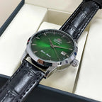 Orient Automatic Men's Watch, Black Dial Stainless Steel Band, Water Resistant Classic Business Wristwatch with Date Display