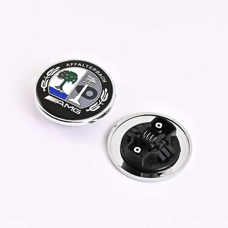 57mm Car Hood Emblem Badge Bonnet Emblem Stickers For Mercedes Benz Brabus AMG W124 W140 W163 W202 W203 W204 W210 W211 W205