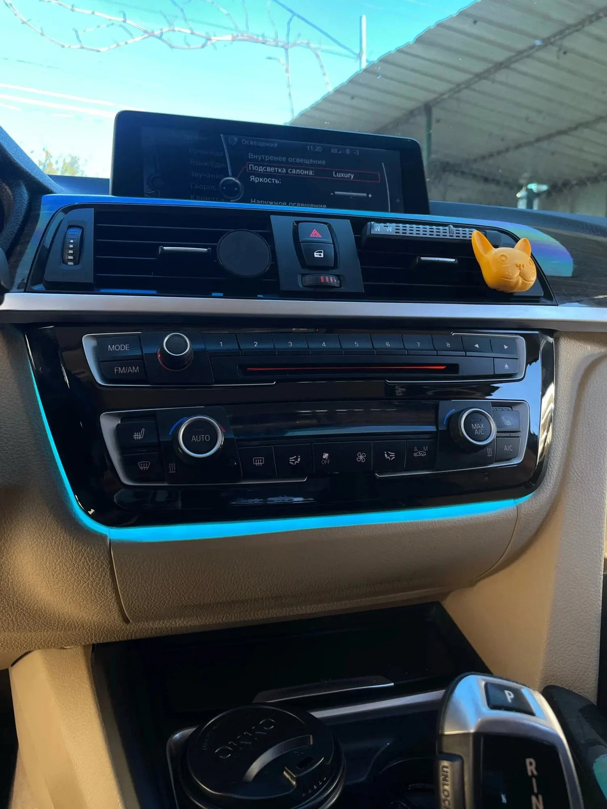 For BMW 3 Series 4 Series F30 F32 F33 F34 F36 2Color Center Console AC Panel Ambient Light Radio Trim LED Dashboard Light