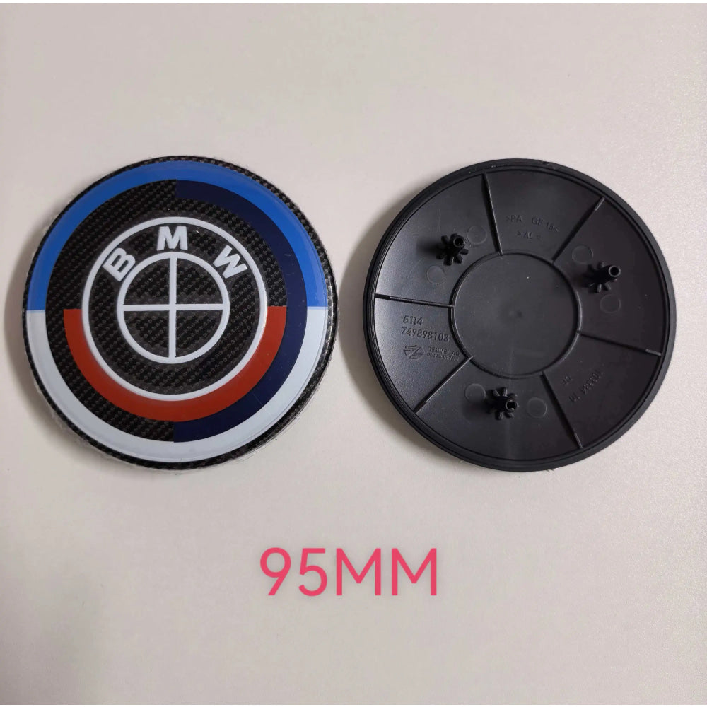 ABS Front Hood Badge For BMW New 7 Series G11 G12 G70 G07, 735Li 740Li 760i, 95MM Car Front Logo Emblem, Auto Replacement Access