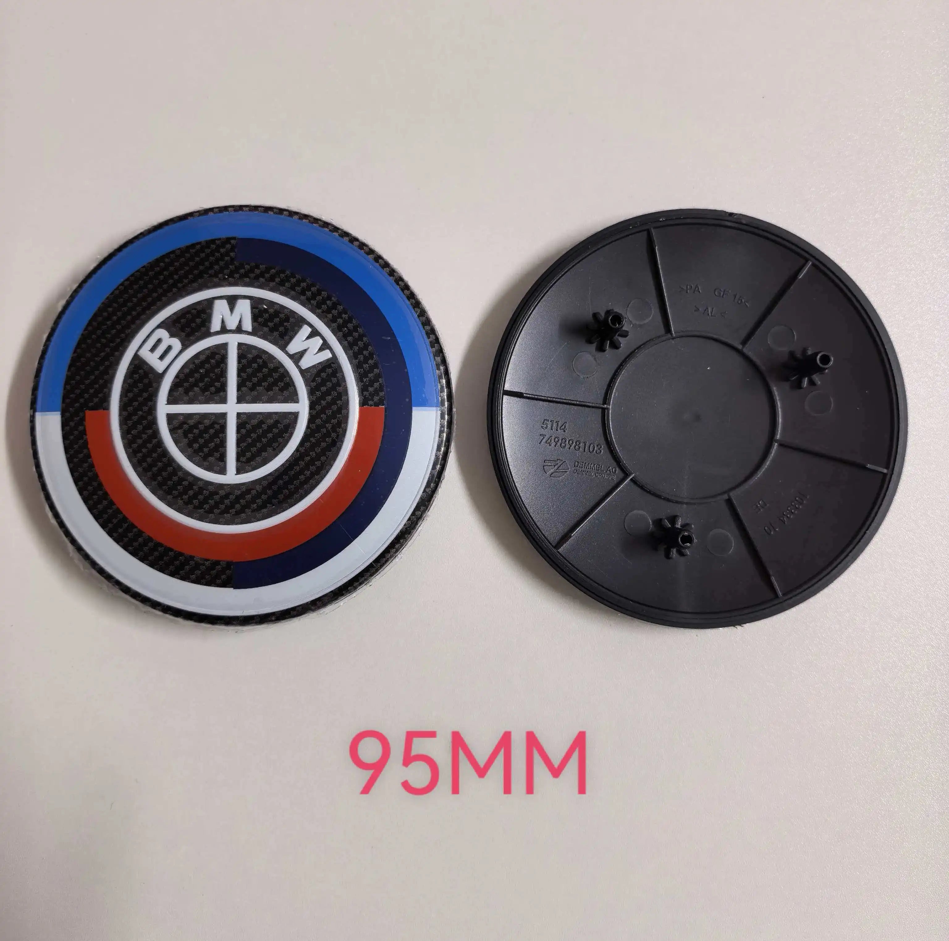ABS Front Hood Badge For BMW New 7 Series G11 G12 G70 G07, 735Li 740Li 760i, 95MM Car Front Logo Emblem, Auto Replacement Access