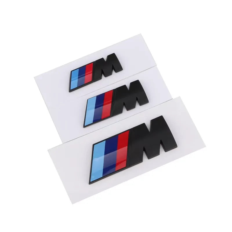 BMW M Tri-Color Emblem Badge for 1/3/5/7 Series X1 X3 X5 X6 Waterproof Fender & Trunk 3D Logo Sticker M Sport Car Accessories