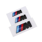 BMW M Tri-Color Emblem Badge for 1/3/5/7 Series X1 X3 X5 X6 Waterproof Fender & Trunk 3D Logo Sticker M Sport Car Accessories
