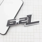 3D Metal 6.2L Logo Car Rear Boot Trunk Emblem Badge Sticker For Ford Raptor F150 Hummer H2 Chevrolet C7 Camaro Dodge Challenger