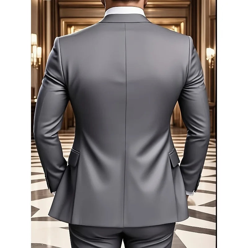 2026 Best Selling Formal Suit Single Breasted Business Outfit Four Seasons mens suits 3 piece