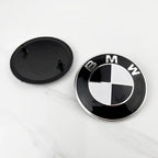 2pcs 74mm 82mm Car Front Hood Bonnet Emblem Rear Trunk Badge For BMW E30 E36 F34 F23 G14 G20 G30 X1 X2 X3 X5 M1 M2 Accessories