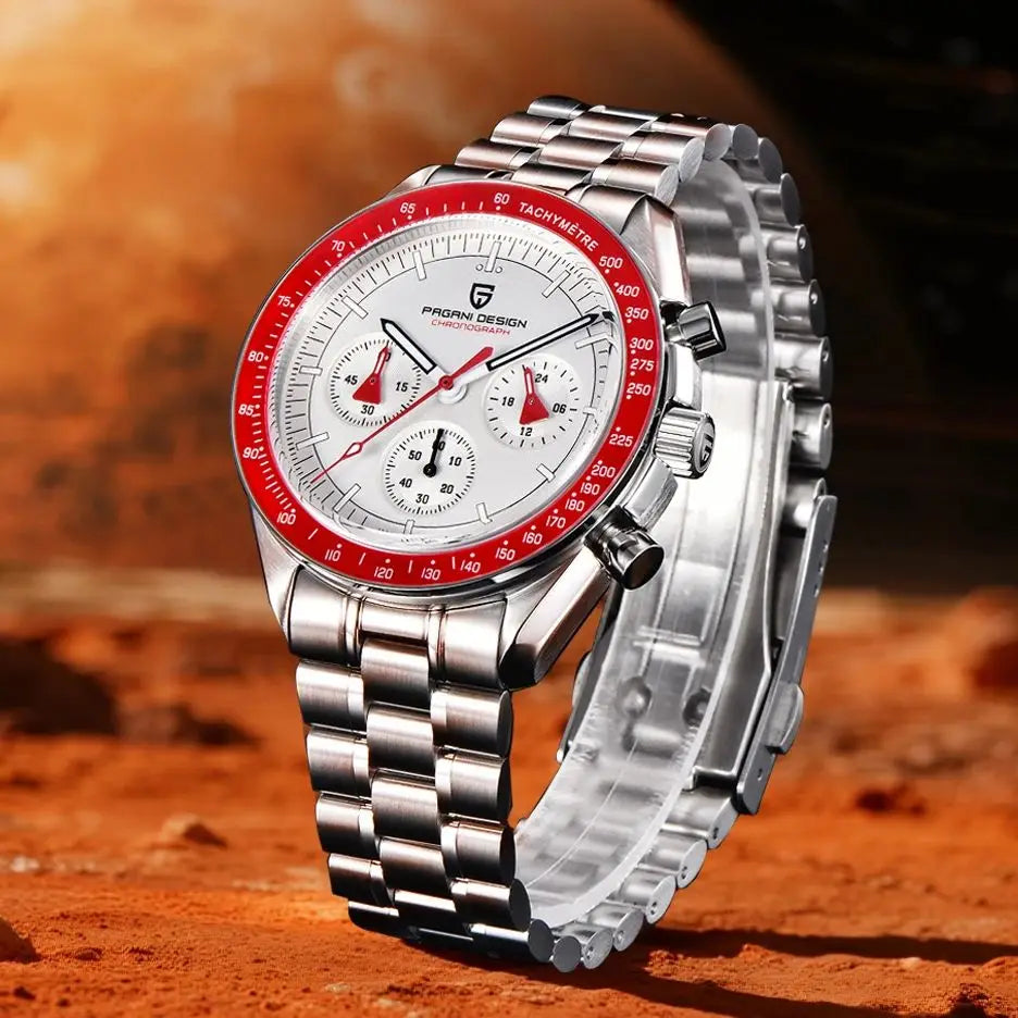 2025 New PAGANI DESIGN AK Project Mars Men's Watches Luxury Quartz Watch Men AR Sapphire Speed Sport Chronograph Automatic Date