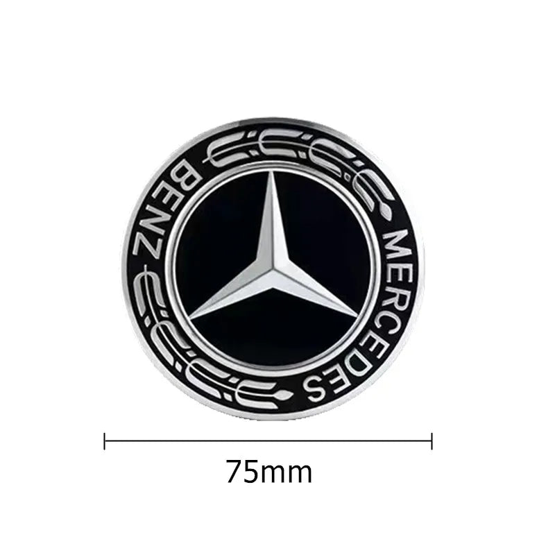 4PCS 75mm Car Wheel Center Hub Caps Cover for Mercedes Benz B/C/E/S Class A Class C200L GLC GLK CLA Accessories