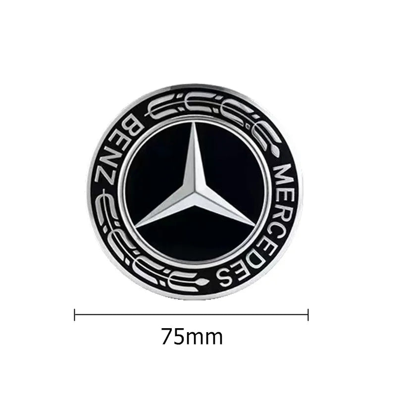 4PCS 75mm Car Wheel Center Hub Caps Cover for Mercedes Benz B/C/E/S Class A Class C200L GLC GLK CLA Accessories