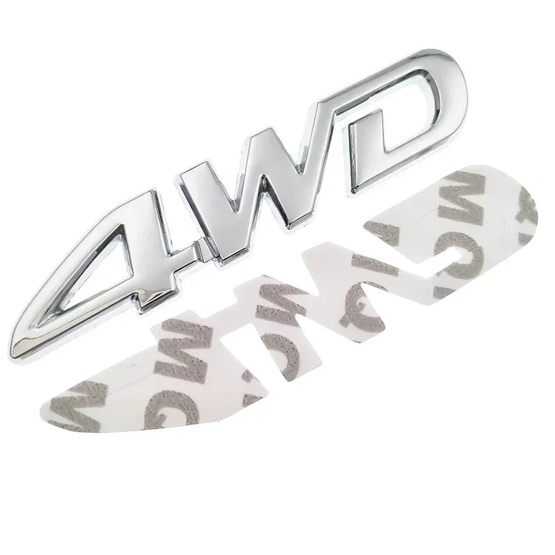 4WD Metal Sticker 3D Chrome Emblem 4X4 Badge Decal Car Styling for Honda CRV Accord Civic Suzuki Grand Vitara Swift SX4 Sticker