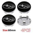 4Pcs ABS 60mm Wheel Center Cover Hub Cover Logo For Subaru WRX BRZ DRL XV STI Outback Legacy Forester Impreza Tribeca