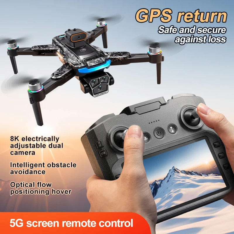 Xiaomi A14 Pro Max Drone aéreo 8K HD cámara Dual 5G WIFI GPS Motor sin escobillas flujo óptico evitación de obstáculos RC Drone 10000M