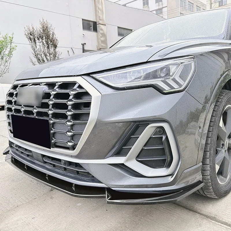 For Audi Q3 F3 Sline 2019 2020 2021 2022 2023 2024 Car Front Bumper Lip Spoiler Lower Diffuser Splitter Body Kits