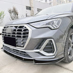 For Audi Q3 F3 Sline 2019 2020 2021 2022 2023 2024 Car Front Bumper Lip Spoiler Lower Diffuser Splitter Body Kits
