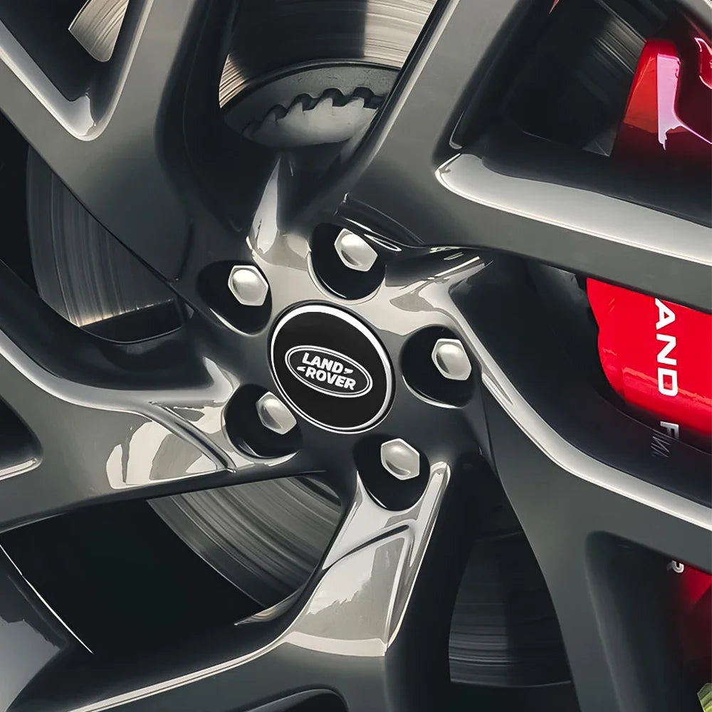 4pcs 62mm Car Styling Car Wheel Center Hub Cap Covers Badge For Landrover SVR Discovery Velar Evoque Range Rover L322 L405 L320