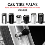 4Pcs Car Wheel Tire Air Valve Caps Stem Covers Exterior Accessories For Lexus LS LC IS350 ES300h ES300 IS250 IS220d NX350h RX LX