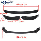 For Honda CR-V 2017-2022 Front Bumper Lip Splitter Spoiler Gloss Black Styling Automobile Accessory for Enhanced Vehicle Look