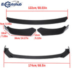 For Honda CR-V 2017-2022 Front Bumper Lip Splitter Spoiler Gloss Black Styling Automobile Accessory for Enhanced Vehicle Look