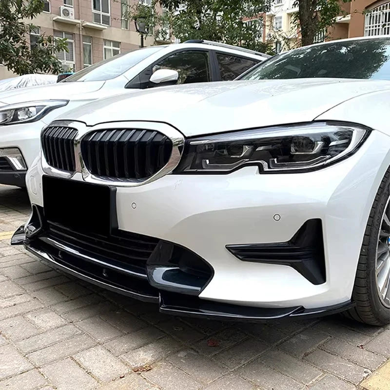 Bumper Lip For BMW 3 Series G20 G21 320i 325i 2019-2022 Car Front Bumper Spoiler Lip Diffuser Splitter Guard Car Body Kit Tuning