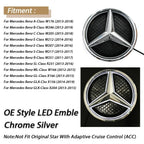 1pcs For Mercedes Benz B/C/E/S W176 W246 W205 W212 W207 W217  W166 X166 X156 X204 Front Grille Emblem Star Badge