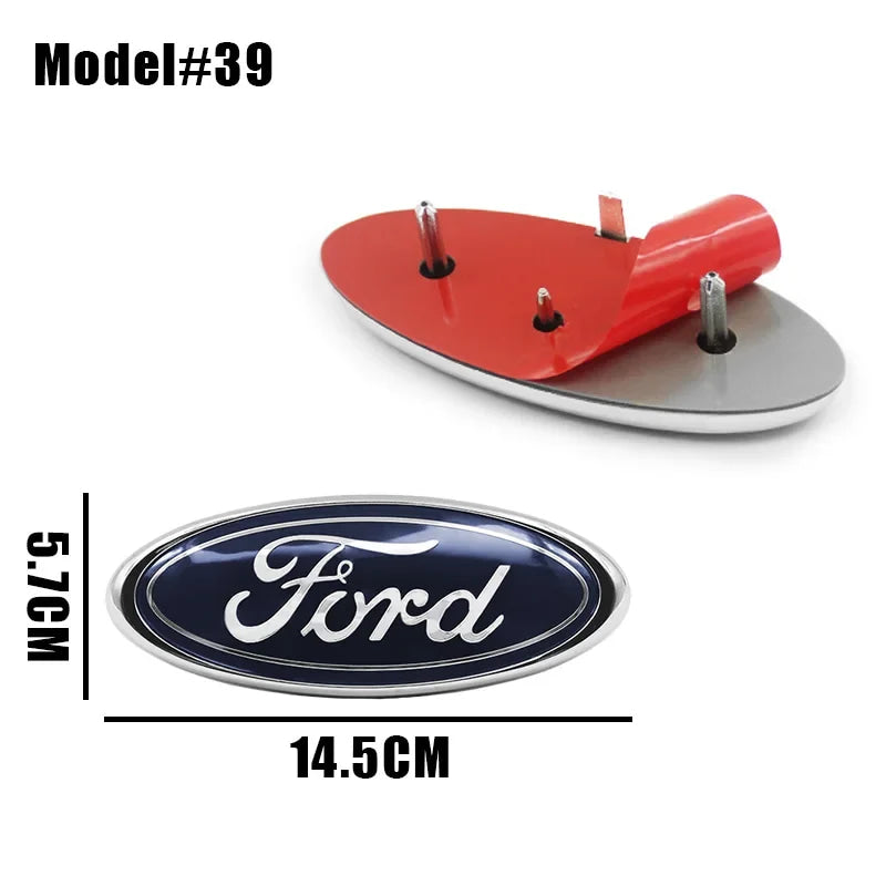 Ford Logo Front Grille Logo Hood Badge Emblem Auto Replacement Accessories For Focus mk2 mk3 Fiesta F150 F250 Ranger Mondeo mk4