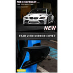 For Chevrolet Corvette C8 Z51 Z06 2020-2023 Car Rearview Side Mirror Cover Wing Cap Sticker Exterior Door Rear View Case Trim