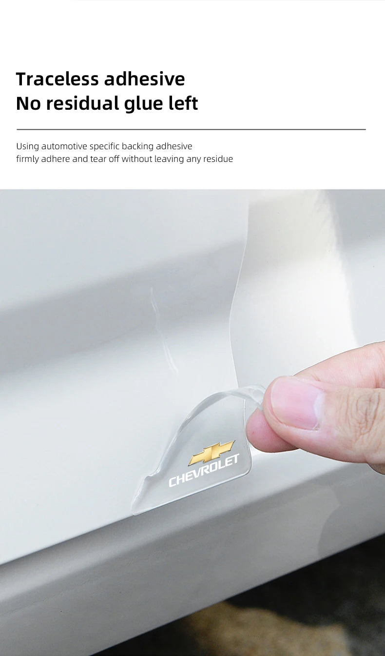 4Pcs Car Door Silicone Buffer Stickers Anticollision Anti Scratch For Chevrolet Spark Captiva Cruze Malibu Equinox Trax Camaro