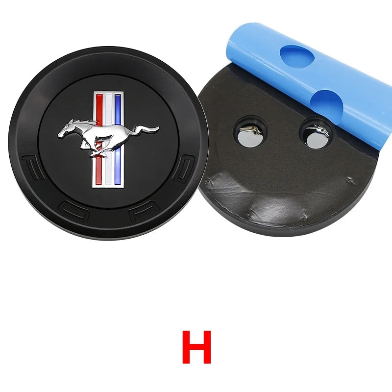 150mm Car Rear Trunk Emblem For Ford Mustang Tire Style ABS Badge 5.0 Roush Shelby GT500 Cobra Laguna Auto Tuning Accessories