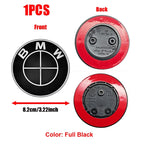 Car Sticker Easy Installation 82mm For BMW Hood Bonnet Logo Emblem Badge  Ultra Durable Anti-Rust Waterproof Front Accessory