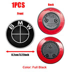 Car Sticker Easy Installation 82mm For BMW Hood Bonnet Logo Emblem Badge  Ultra Durable Anti-Rust Waterproof Front Accessory