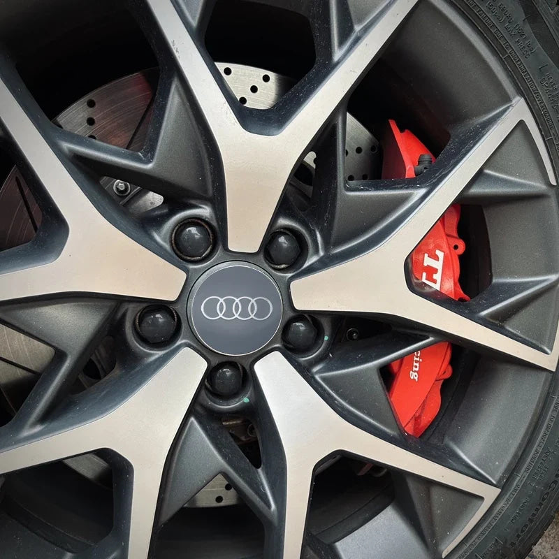 4Pc 56mm Car Wheel Center Hub Cap Rim Cover Emblem Stickers For Audi sline Rs A4 B7 B8 B9 A3 8P 8L 8V A5 A6 C6 C5 C7 A1 A7 A8 Q2