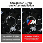 4Pcs 56mm Car Badge Wheel Center Hub Cap Sticker Accessories For BMW M E46 E90 E60 F30 F10 E39 E36 F20 G30 G20 E87 E92 E91 X1 X5