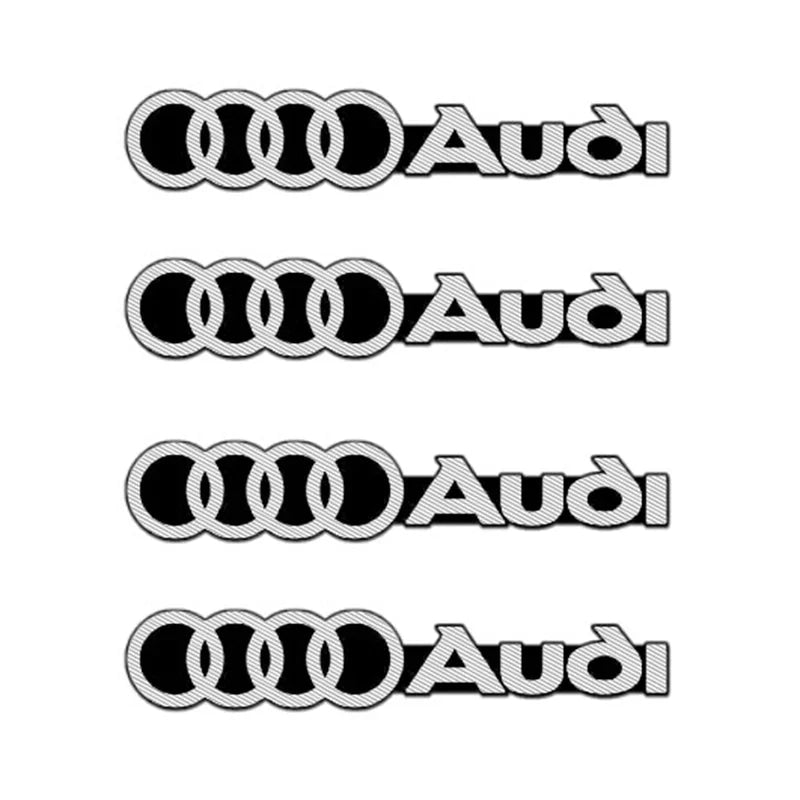3D Aluminum Car Audio Logo Speaker Emblem Badge Sticker For Audi A3 A4 A5 A6 A7 A1 Q2 Q4 Q3 Q5 Q7 Q8 S3 S4 S5 S6 TT Accessories