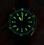 Hruodland F025 Retro Sport Men Watch HZ2565 Automatic Mechanical Stainless Steel Leather Strap Diving  reloj hombre watch for me