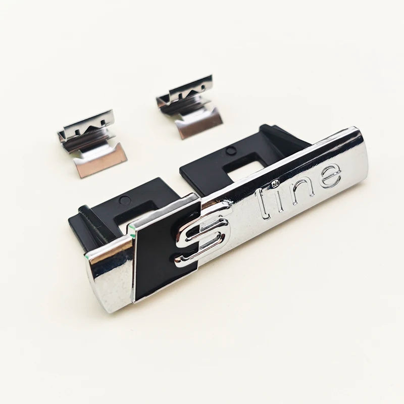 3D Metal Logo Sline Emblem Car Fender Side Sticker Front Grill Badge For Audi A3 A4 A5 A6 A7 S3 S4 S5 S6 TT S Line Accessories