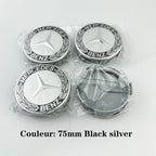 4pcs 75mm Car Wheel Center Caps For Mercedes Benz W203 W204 W205 W212 W213 W222 W223 X253 W176 W177 W117 C118 W166 W167 B/C/E/S