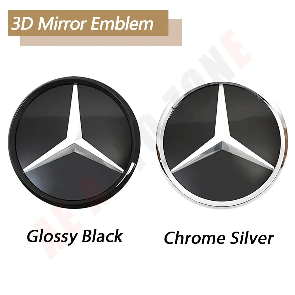 1pcs For Mercedes Benz B/C/E/S W176 W246 W205 W212 W207 W217  W166 X166 X156 X204 Front Grille Emblem Star Badge