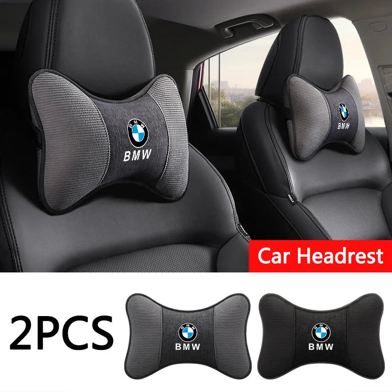 Car Seat Headrest Neck Support Pillow Soft Pad for BMW 2 5 6 7 Series F20 G20 G30 X1 X3 X4 X5 X6 F15 G05 Car Sticker Accessories