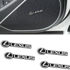 Car Audio Decorate 3D Aluminum Badge Emblem Stickers For Lexus IS250 IS200 CT200h GS300 LS430 RX450h LX570 IS300 ES RX LS IS NX