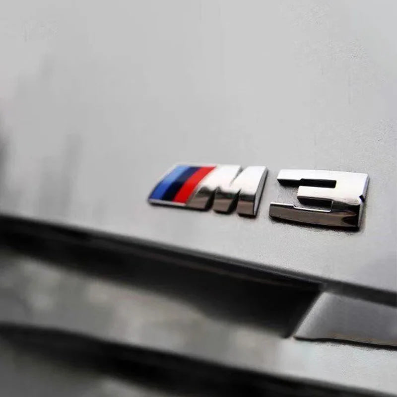 Suitable For BMW Group M3 Emblem Standard Trunk Tail Standard ABS Logo Sticker For BMW E30 E46 E36 E90/E92/E93 F80 GTS CRT CSL