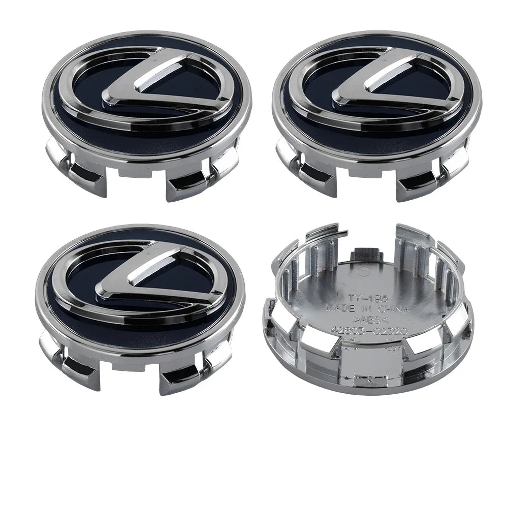 4Pc 56/60mm Logo Hub Caps Car Wheel Center Cover For Lexus CT200h NX300h RX300 RX330 F Sport IS RX NX ES LS GS UX LX LC RC GC GX